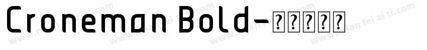 Croneman Bold字体转换